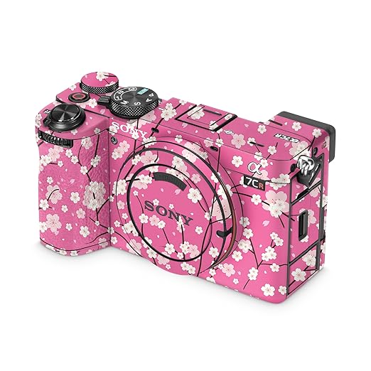 Camera Skin Compatible with Sony Alpha 7CR Camera (2023) - Sakura Pink - Premium 3M Vinyl Protective Wrap Decal Cover - Easy to Apply | Crafted in The USA by MightySkins