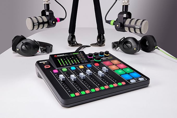 RØDE RØDECaster Pro II All-in-One Production Solution for Podcasting, Streaming, Music Production and Content Creation,Black