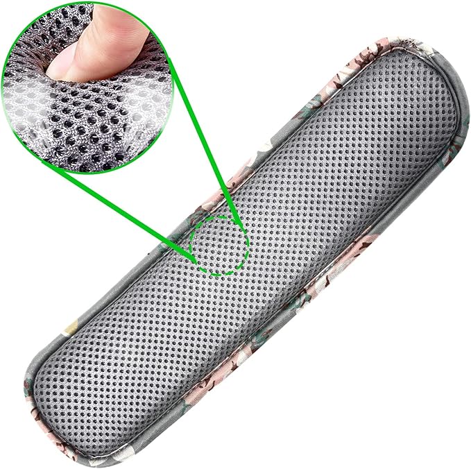 ZINZ Universal Shoulder Pad with Ultra Thick Cushion for Bag Luggage Bag Crossbody, Plus Long & Anti-Slip & Breathable,Light Rose