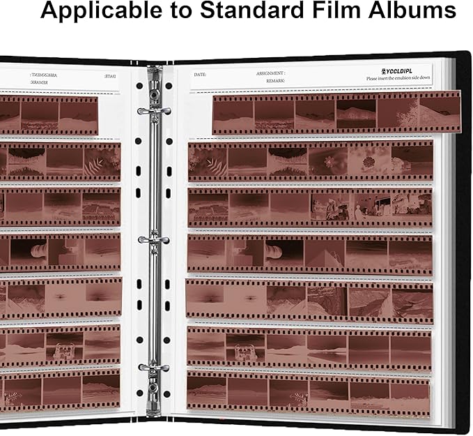 Archival Quality 35mm Negative Preservers – 50 Acid-Free Storage Sheets with Free Gloves, Compatible with Camera Film Negatives