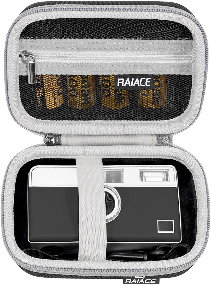 RAIACE Hard Storage Case Compatible with KODAK EKTAR H35/ H35N Film Camera, Protective Carrying Bag for Digital Camera Case. (case only)-Black