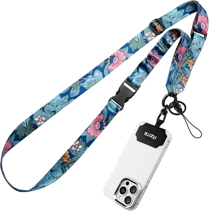 Azrra Adjustable Crossbody Phone Lanyard: Universal Crossbody Phone Strap Adjustable Cell Phone Lanyard for iPhone Samsung