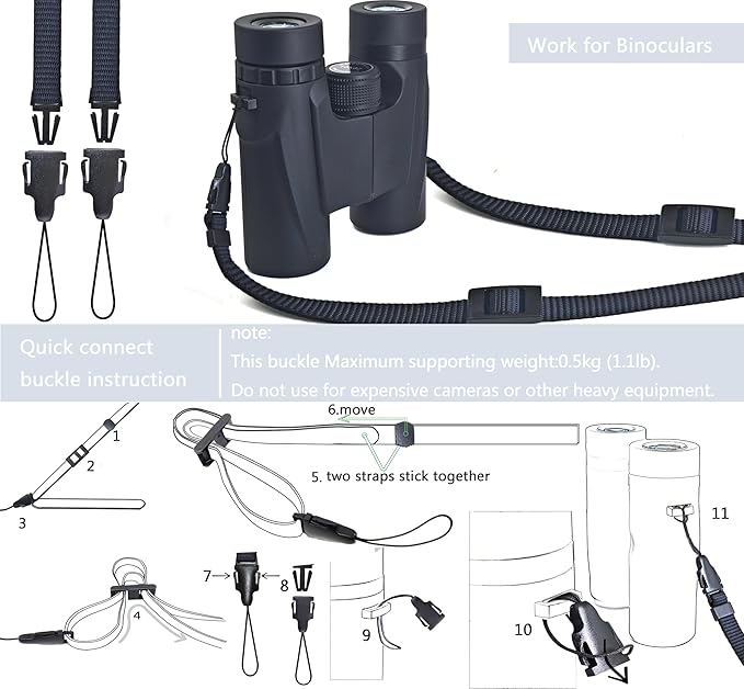 Camera Neck Shoulder Strap for Man Woman Photographers,Wide Strap for SLR DSLR Mirrorless Camera,Adjustable Nylon Digital Camera lanyard belt, Binoculars Strap with Quick Release Buckles,Black,55 inch