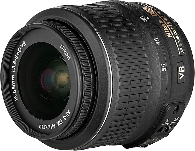 Nikon D3200 24.2MP DSLR Camera Kit with 18-55mm VR Zoom Lens – Full HD 1080p Video Capture, Fast 11-Point Autofocus System + 72" Tripod + 128GB Memory Card + Camera Bag + LED Light + More
