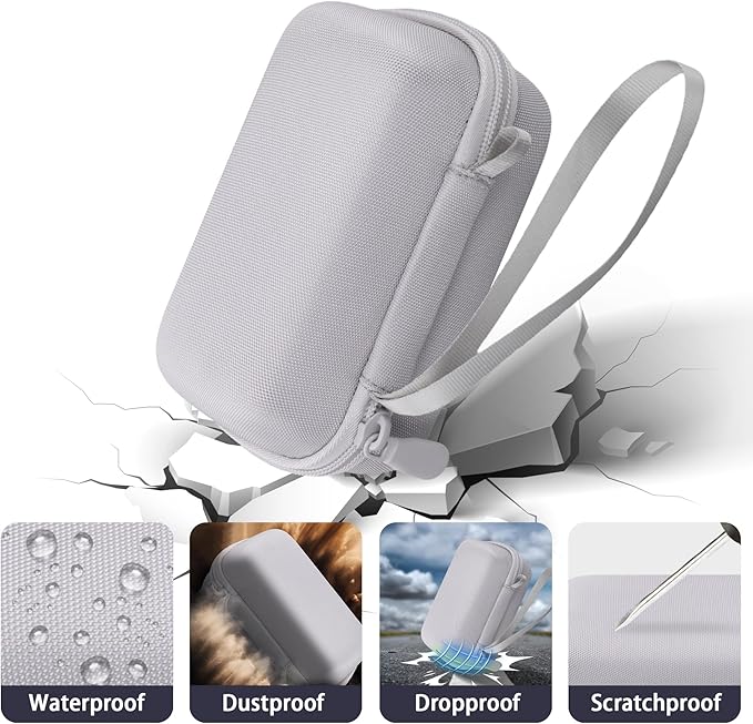 Camera Case for KODAK EKTAR H35/H35N/KODAK Snapic A1 Frame Film Camera,Carrying Case Holder for KODAK EKTAR H35/H35N/Kodak Snapic A1 Frame Film Camera and Accessories(White Case)