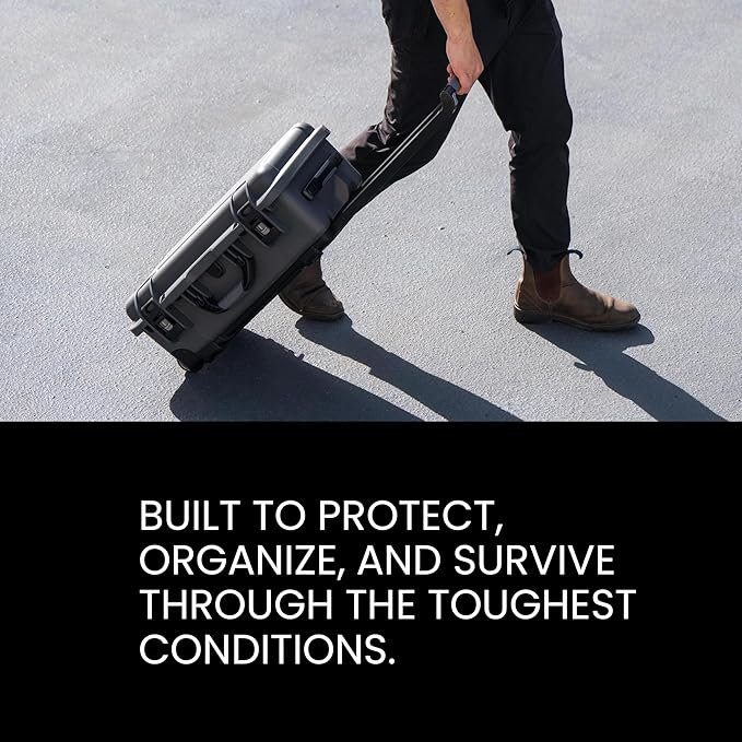 NANUK 950 Pro Photo Kit – Waterproof Travel Camera Hard Case with Padded Dividers and Wheels, 22.8” x 18.3” x 11.7”, Dustproof and Impact-Resistant, Ideal for Heavy Loads – Black