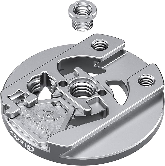 LEOFOTO PM-01 Magnetic Plate for Phones, Phone Stand with Hidden Tool, 1/4" and 3/8" Screw Hole, ARRI and Arca Compatible