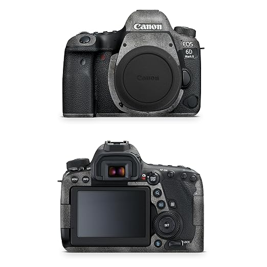 Glossy Glitter Camera Skin Compatible with Canon EOS 6D Mark II Camera (2017) - Scratched Up - Premium 3M Vinyl Protective Wrap Decal Cover - Easy to Apply | Crafted in The USA by MightySkins
