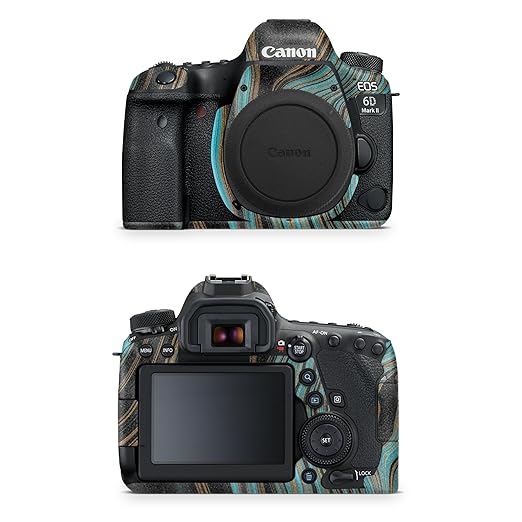 Glossy Glitter Camera Skin Compatible with Canon EOS 6D Mark II Camera (2017) - Blue Canyon - Premium 3M Vinyl Protective Wrap Decal Cover - Easy to Apply | Crafted in The USA by MightySkins