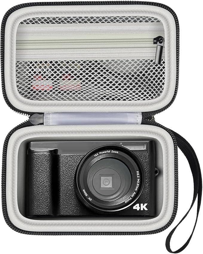 Digital Camera Case Compatible with Duluvulu for Oiadek for Zostuic for TEBNGIHNM for Canon G7 X Mark III/II 4K Vlogging Camera. Storage Holder Bag for Canon PowerShot (Box Only) - Grey Inner
