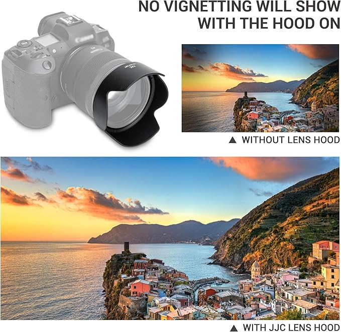 JJC ES-73B Tulip Flower Reversible Lens Hood Shade Protector for Canon RF45mm RF 45mm F/1.2 STM Replaces Canon ES73B, Compatible with 67mm Filters & Lens Caps, No Vignetting