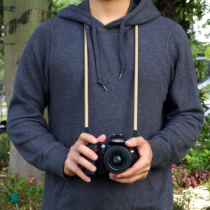 Vintage Camera Neck Strap,Nylon Rope Camera Shoulder Straps for Photographers Film DSLR