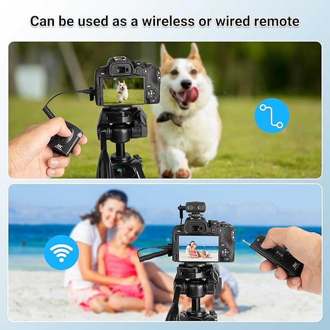 JJC Wireless Remote Control Shutter Release for Fuji Fujifilm X-T5 X-T4 X-T3 X-T2 X-T30 III II X-T20 X-T100 X100VI X100V X100F X100T X-PRO3 X-PRO2 X-H1 X-H2 X-H2S GFX100 GFX100S II GFX50R X-A5 & More