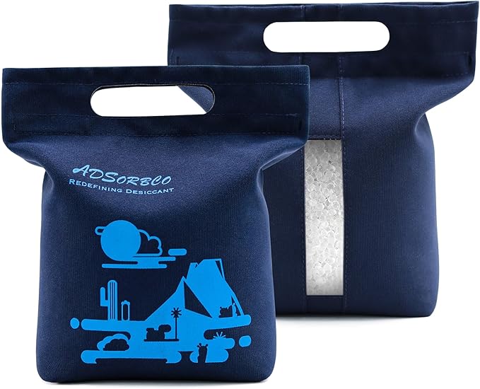 Adsorbco Reusable hook and loop closure Bag for Silica Gel Beads 5pcs(Bag Only)