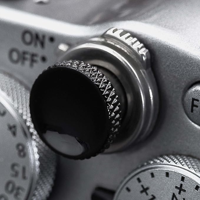 Fujifilm Camera Soft Release Button: 3 Pcs Shutter Button of Camera Accessories - Fuji Fujifilm X-M5 X-T5 X-T4 X-T3 X-T30 X-T30 II X-T20 X-PRO3 X100VI X100V X-E4 X-E3 (Black)