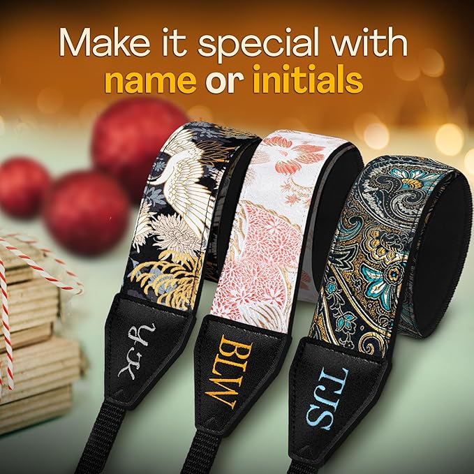 Art Tribute Camera Strap for All DSLR and Mirrorless Cameras. Photographers Strap Neck, Shoulder & Crossbody Camera Strap