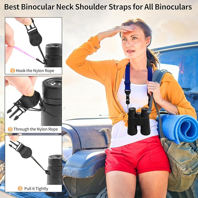 Universal Shoulder Strap, Neoprene Padded Bag Strap with Double Adjustable Buckles, Comfortable Neck Lanyard for Camera, Cellphone Tablet,iPad, Laptop, Binocular, Luggage Bag(Prussian Blue)