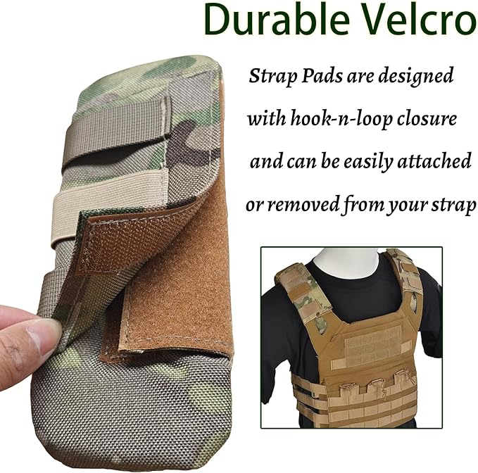 2 Pack Soft Breathable Shoulder Strap Pad guitar strap pad Tactical Vest Shoulder Pad,Mesh Pads with Tactical Gear