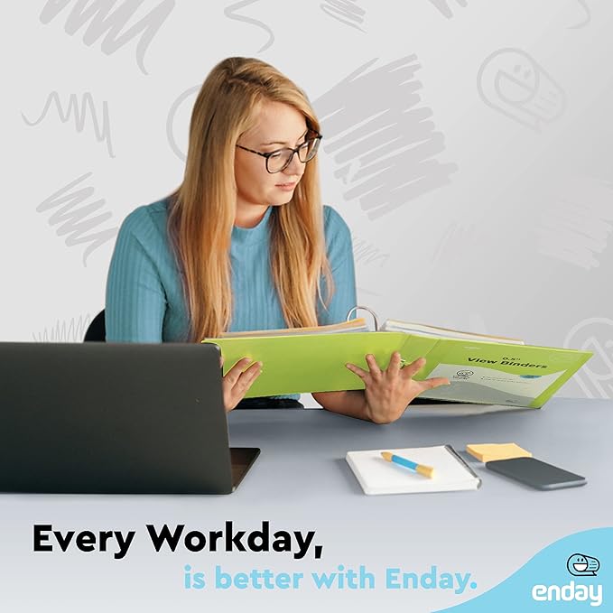 Enday 1/2 inch Binder 3 Ring Binder (24 Pack - Assorted Colors) O-Ring Binder with Clear View Cover and 2 Inside Pocket - for Letter Size 8.5 x 11'' Paper, Ideal for School Supplies, Office, and Home