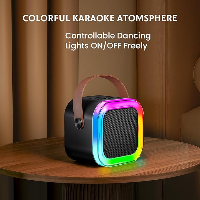 Mini Karaoke Machine for Kids, 2026 TOP Toys Birthday Gifts Ideas for Girls Ages 4, 5, 6, 7, 8, 9, 10, 12+ Years Old, Portable MP3 Player with 2 Wireless Mics for Family Home Party