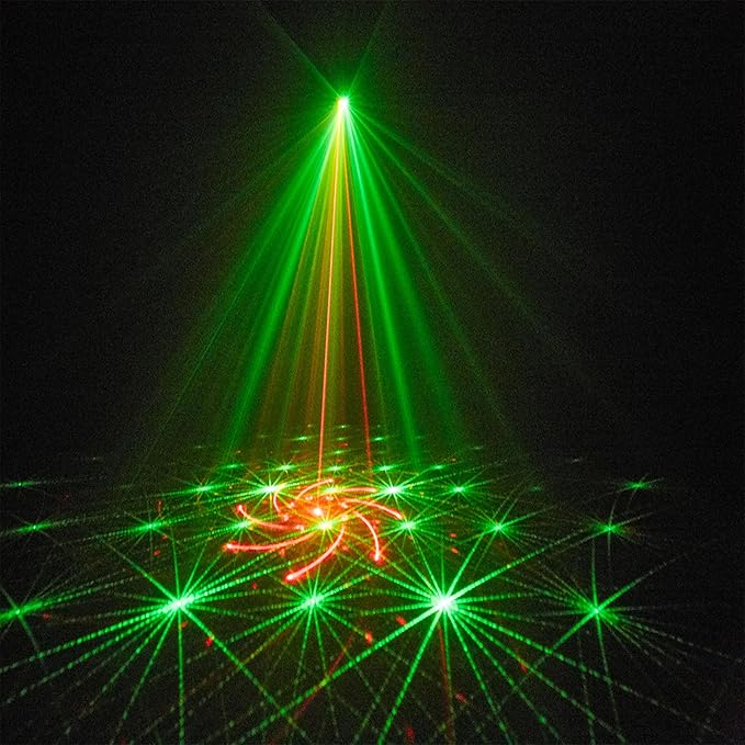 JUNMAN Stage Led Effect Light DJ Disco 7 in 1 Effect Lights DMX512 with Stand and Bag for Party Wedding Event Lighting Show