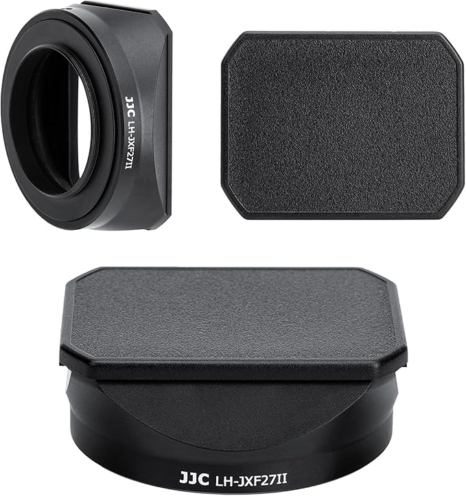 JJC Metal Square Lens Hood for Fuji XF 27mm f2.8 R WR & XF 27mm f/2.8 Lense