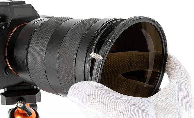 Kase Wolverine Magnetic 77mm 2nd Generation Vari ND 6-9 Stop ND64 to ND500 Shockproof Tempered Optical Glass Filter Incl Anti-Rotation Adapter