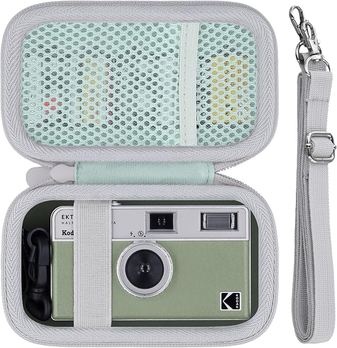 Camera Case for KODAK EKTAR H35/H35N/KODAK Snapic A1 Frame Film Camera,Carrying Case Holder for KODAK EKTAR H35/H35N/Kodak Snapic A1 Frame Film Camera and Accessories(Sage Case)