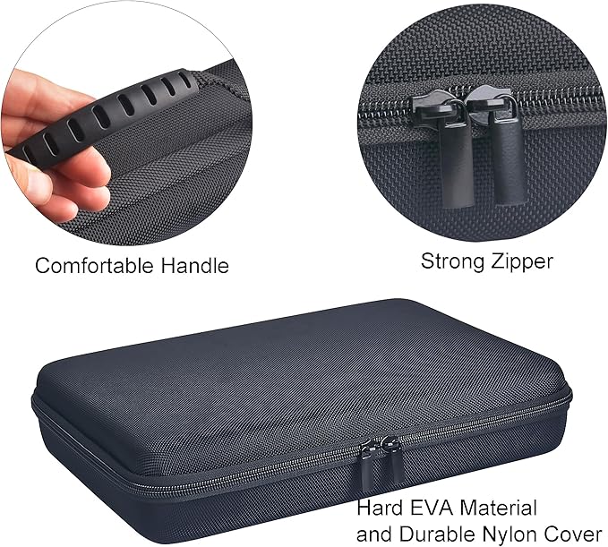 Large Carrying Case with Customizable Foam Protective Storage Case for Sports Camera SJCAM Monopole Accessories Yi 4K LCD SD Cards Batteries Feiyu Gimbal Digital Camera Case