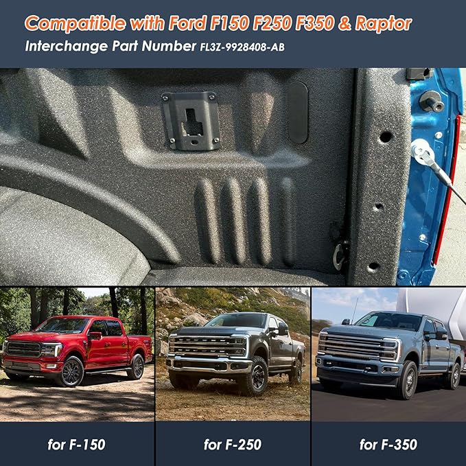 4Pcs Truck Bed Tie Down Anchors Boxlink Plates Compatible with Ford F150 F250 F350 & Raptor 2015-2025 2026