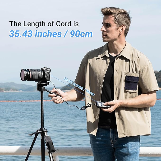 JJC Intervalometer Timer Remote Shutter Release Time Lapse for Nikon D750 D780 Z7 Z7II Z6 Z6II Z6III Z5 P1100 D7200 D7500 D7100 D7000 D5600 D5500 D5300 D5200 D5100 D3300 D3200 D610 D600 & More Camera