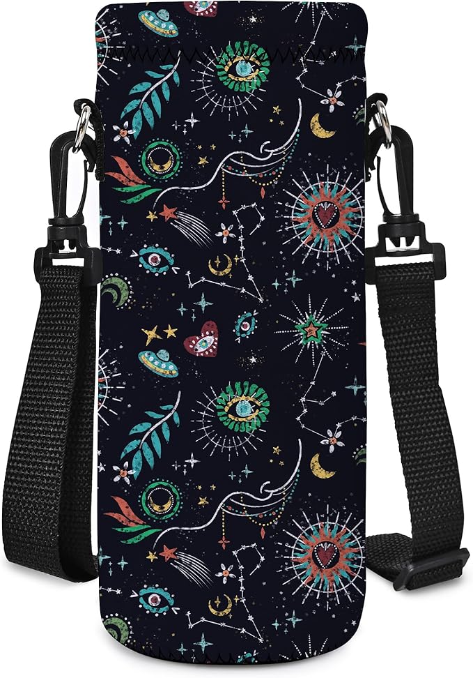AUPET Water Bottle Bag Carrier,24oz/32oz Insulated Neoprene bottle Sling Holder Case Pouch Cover for 1000ML/750ML Bottles with Shoulder Strap for walking
