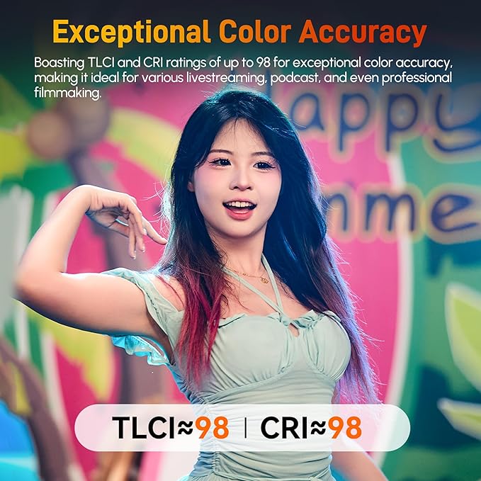 Godox Litemons LE300Bi LED Video Light,320W Bi-Color 2800K~6500K Portable Lighting Bowens Mount Continuous Lights,NFC Connection,Bluetooth App Control (White)