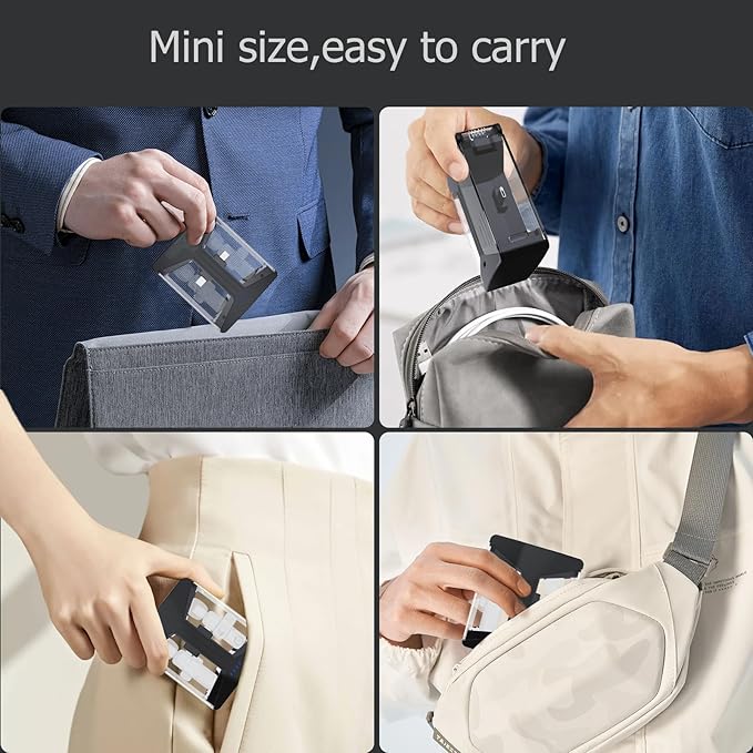 Storage and Charging Case Compatible with MAYBESTA, Leettus,Mini Mic pro,Caiord,JUDKIOM,SmaFun,HEHOTTC,Kdewere,Gicorino Wireless Mini Lavalier Lapel Microphone for iPhone,Android Phone