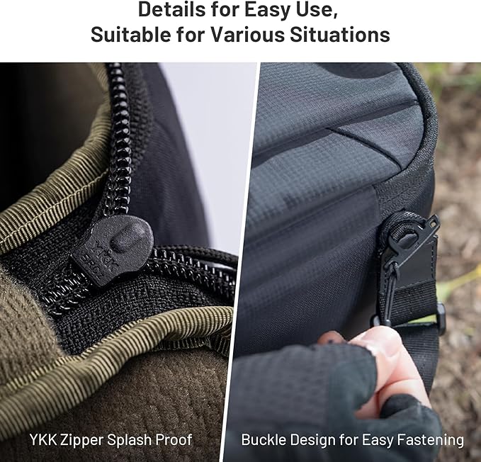 PGYTECH XS Camera Insert Bag, Waterproof Lens Pouch for Photographers and Traveler, Lightweight DSLR/SLR Lens Carring Case with Thicken Partition for Canon/Nikon/Sony/Mirrorless Cameras