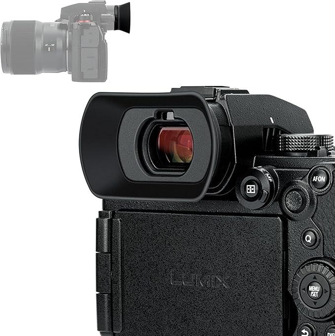LUMIX S5II S5IIX Eyecup Eyepiece，Soft Silicon Extended Camera Eye Cup Viewfinder Special Designed for Panasonic LUMIX S5II S5IIX S5 II S5 IIX S5M2 S5M2X Mirrorless Camera（Upgrade Version）