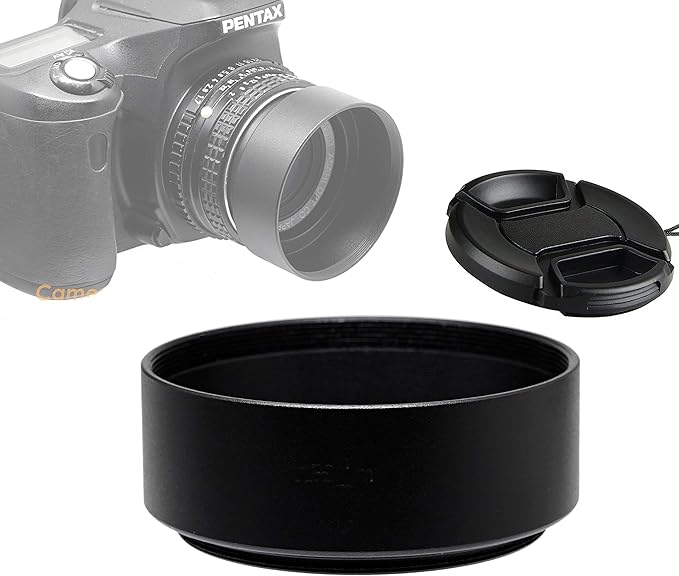 Fotasy Metal Lens Hood - 58mm Screw-in for Canon, Fuji, Leica, Nikon, Olympus, Panasonic, Pentax, Sony Lenses