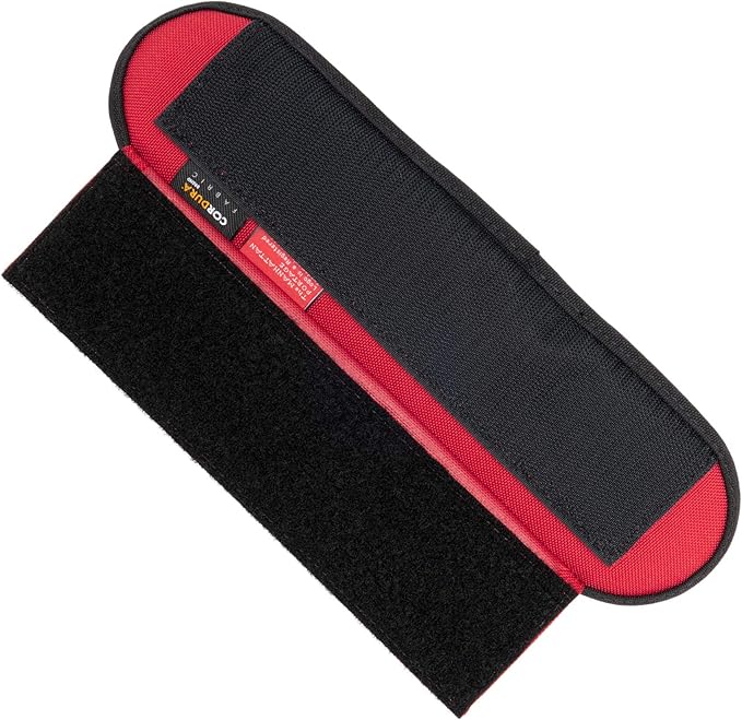 Manhattan Portage Shoulder Pad Hook & Loop Strap with Thick Padding Adjustable 2.5 Inches Wide 1000D Cordura Comfort (Red)