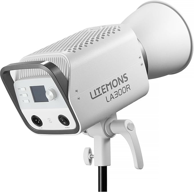 Godox LA300R RGB LED Light Kit (3K), 300W Adjustable RGBWW with 1800K–10,000K CCT, CRI/TLCI 96+, Bowens Mount, App & DMX Control, 3-Light Kit with Reflectors and Case for Studio and Video