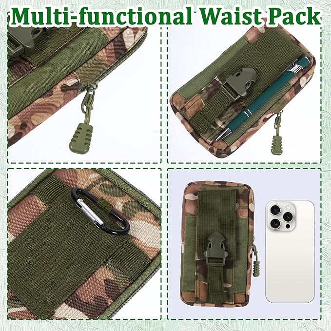 6 Pcs Waterproof Notebook Set, Write in The Rain Notebook, All Weather Notebook, Police Notepad, Field Notes Notebooks, 3 × 5" Pocket Notebook with Pen and Cover for Outdoor Activities Recording (Camouflage green)