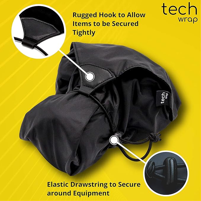 The Tech Wrap 2 x Camera Protective Wrap - Camera Wraps Lens Protector - Camera Travel Accessories - Camera Pouch DSLR Sleeve Case