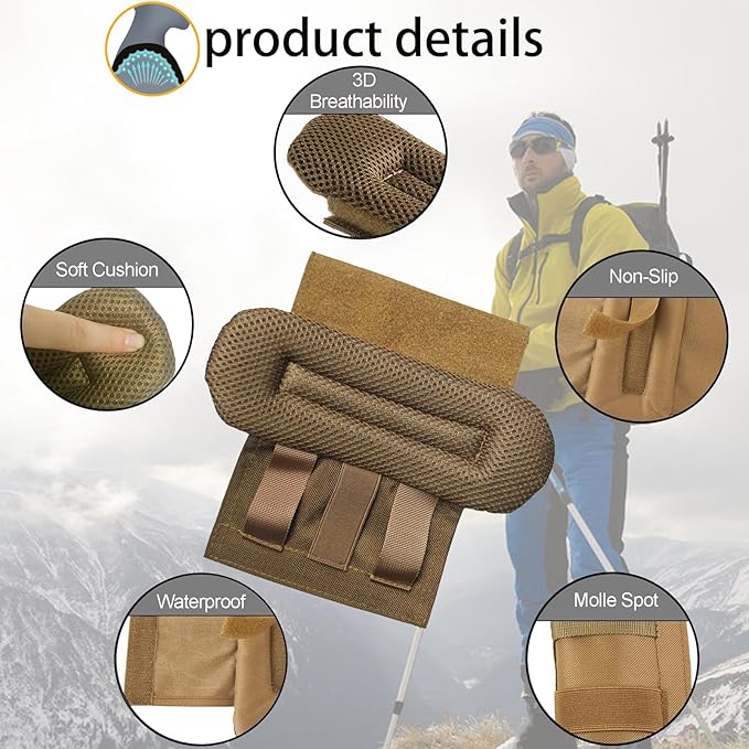 2 Pack Soft Breathable Shoulder Strap Pad guitar strap pad Tactical Vest Shoulder Pad,Mesh Pads with Tactical Gear