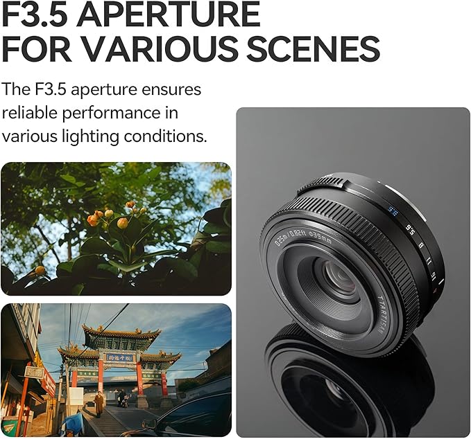TTArtisan AF 14mm F3.5 Auto Focus Lens APS-C Compatible with Fujifilm X-Mount Mirrorless Cameras X-A1 X-A10 X-A2 X-A3 X-A7 X-T1 X-T10 X-T2 X-T20 X-T3
