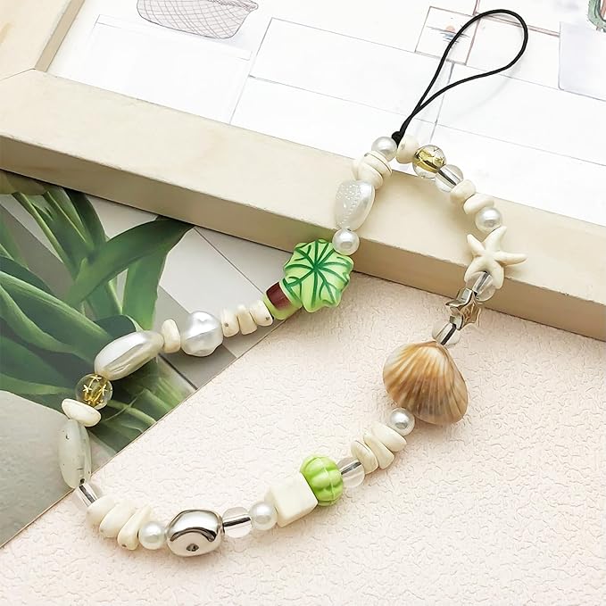 Beaded Camera Wrist Strap Cute Digital Camera Charm Lanyard Phone Chain Keychain Beaded Phone Lanyard Bag Charm