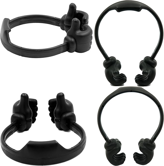 Honsky Cell Phone Stand Holder, Thumbs Up Lazy Phone Stand, Universal Adjustable Flexible, Cute Perfect Valentine's Day Gifts for Him/Her,Gifts for Couples, Compatible with Cell Phones & Tablets,Black