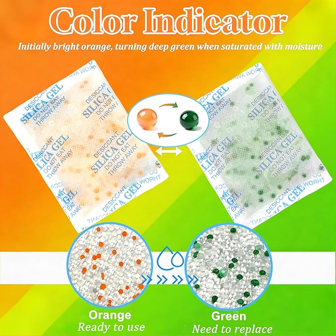 12PCS Color-Changing Pet Food Desiccant Packs Compatible with PETLIBRO Automatic Cat Feeder, Individually Packaged Desiccant Replacement Packs Suitable for PETKIT Automatic Cat Feeder