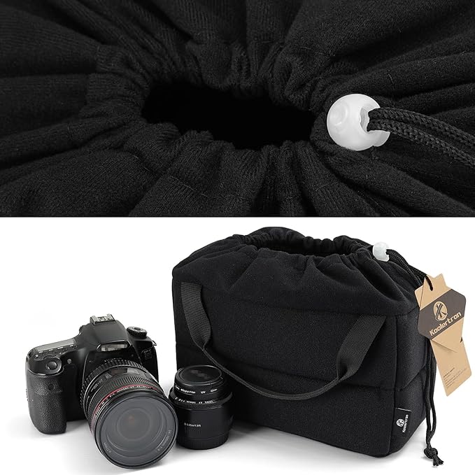 Koolertron Shockproof Camera Photo Bag for SLR TLR Camera Insert Partition Padded Case,Can be Put Directly Into the SLR Camera Bag With Freely Adjustable Compartment