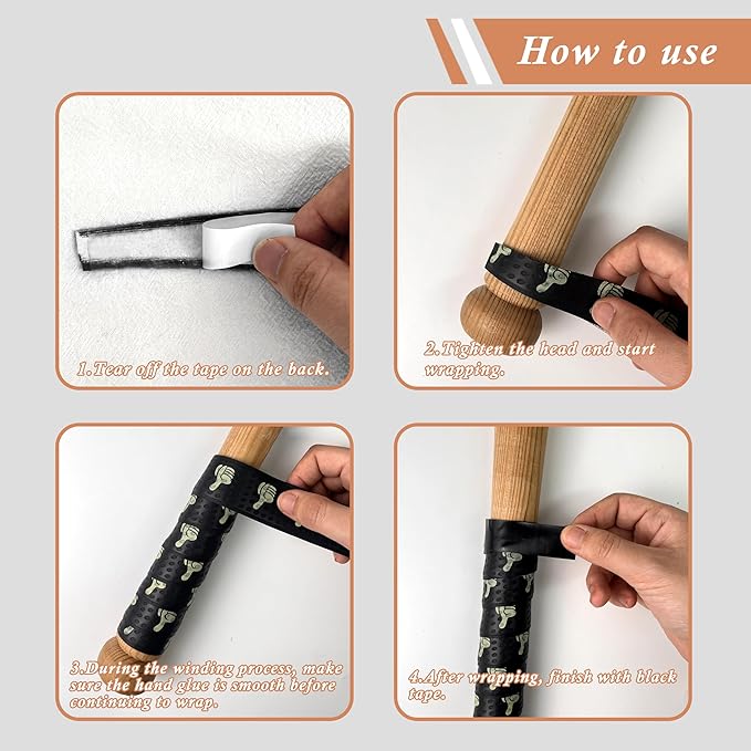 Bat Grip for Baseball & Softball, Precut Bat Tape – Wrap Your Bat