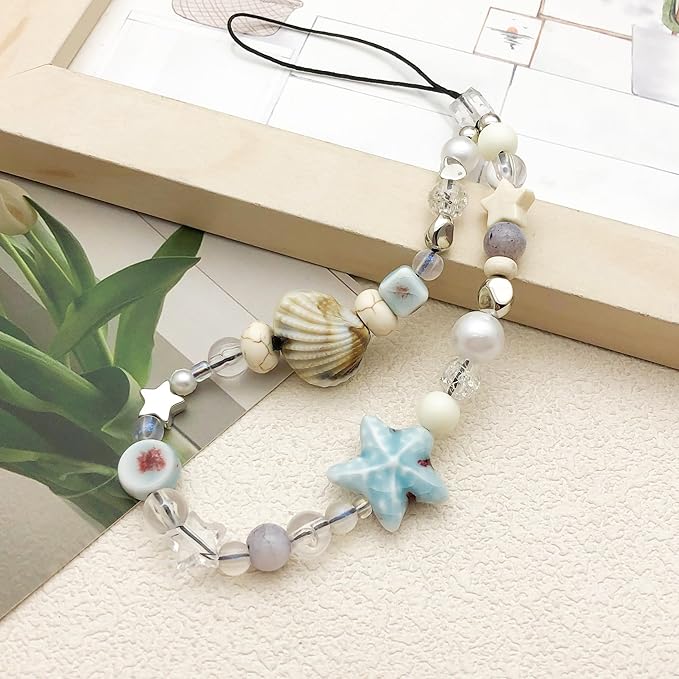 Beaded Camera Wrist Strap Cute Digital Camera Charm Lanyard Phone Chain Keychain Beaded Phone Lanyard Bag Charm