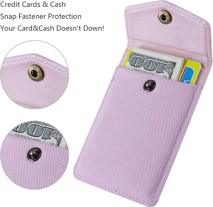 Ultra-Slim Self Adhesive Credit Card Leather Wallet